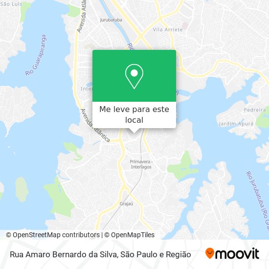 Rua Amaro Bernardo da Silva mapa