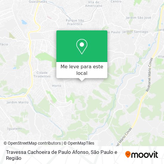 Travessa Cachoeira de Paulo Afonso mapa