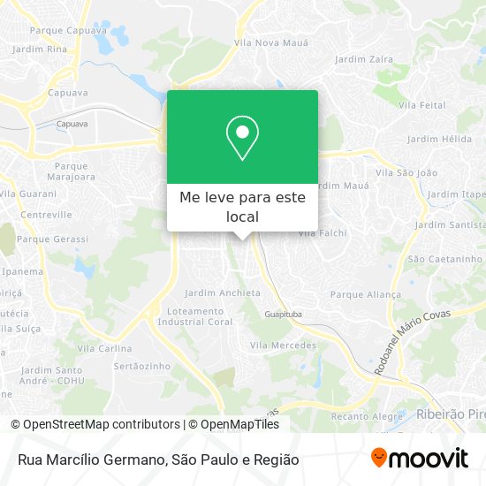 Rua Marcílio Germano mapa