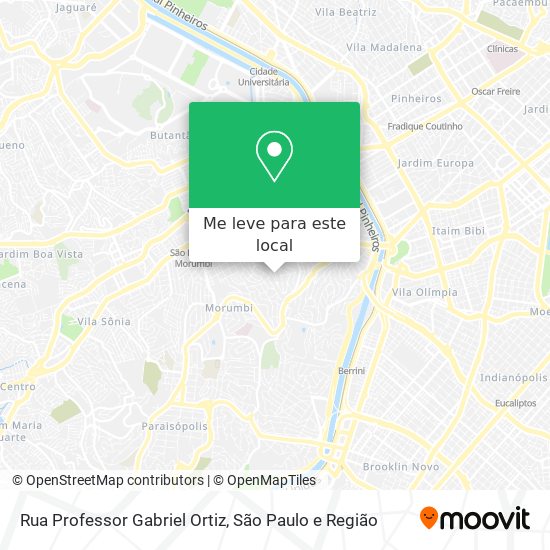 Rua Professor Gabriel Ortiz mapa