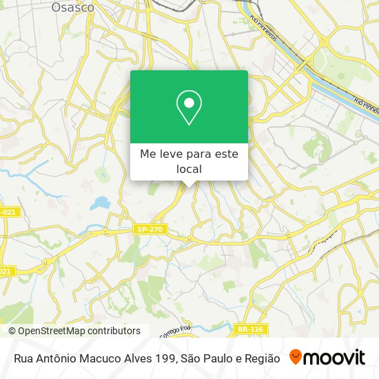 Rua Antônio Macuco Alves 199 mapa