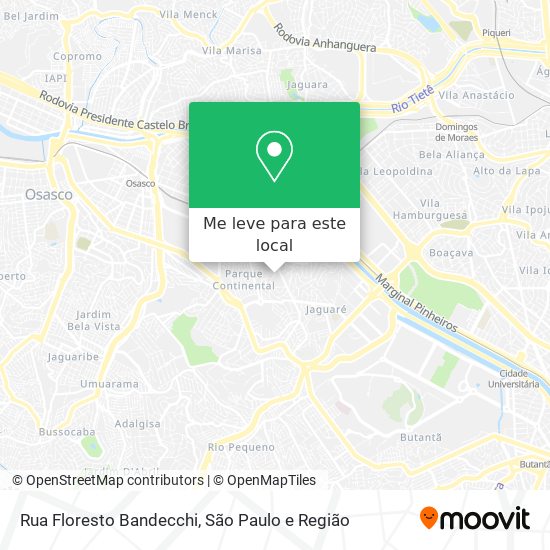 Rua Floresto Bandecchi mapa