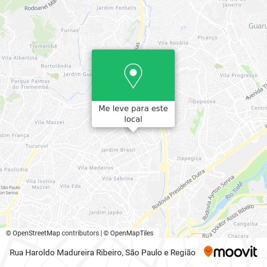 Rua Haroldo Madureira Ribeiro mapa