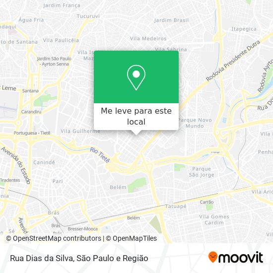 Rua Dias da Silva mapa