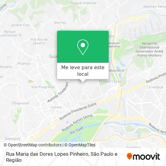 Rua Maria das Dores Lopes Pinheiro mapa