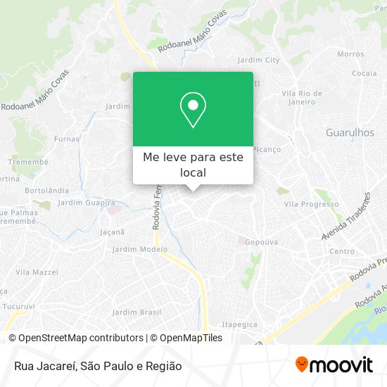 Rua Jacareí mapa