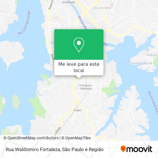 Rua Waldomiro Fortaleza mapa