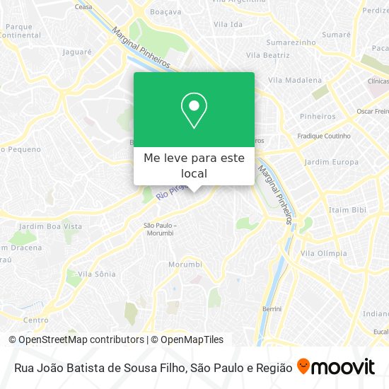 Rua João Batista de Sousa Filho mapa