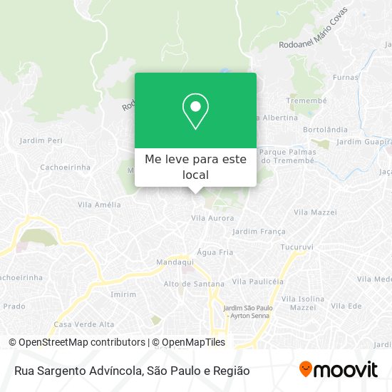 Rua Sargento Advíncola mapa