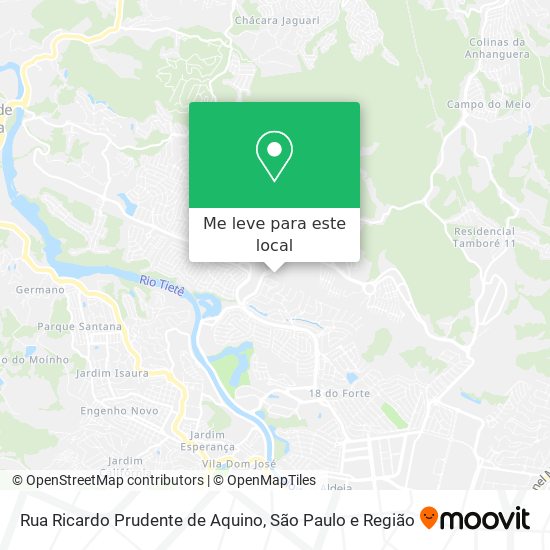 Rua Ricardo Prudente de Aquino mapa