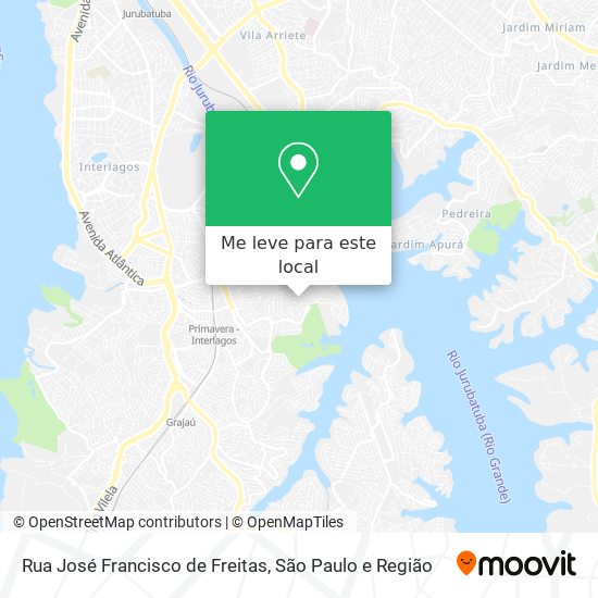 Rua José Francisco de Freitas mapa