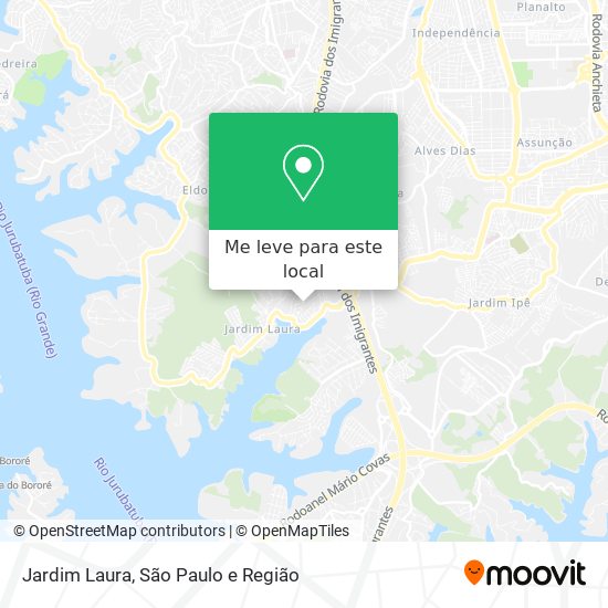 Jardim Laura mapa