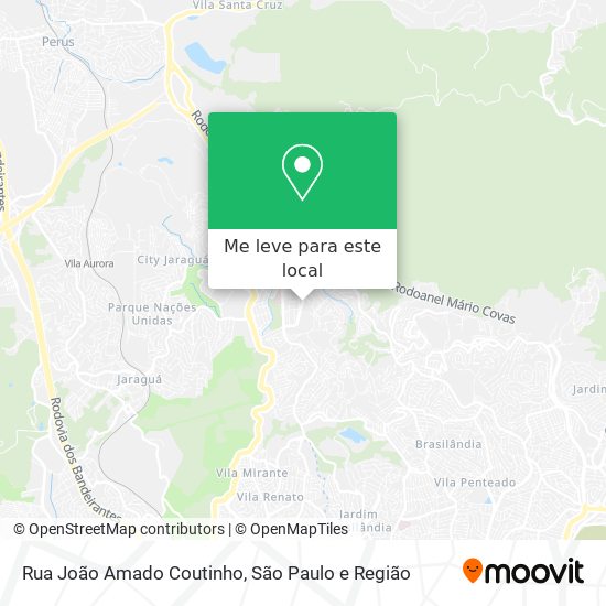 Rua João Amado Coutinho mapa
