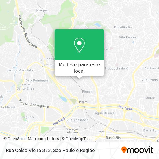 Rua Celso Vieira 373 mapa