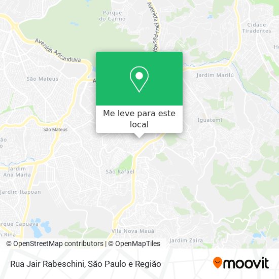 Rua Jair Rabeschini mapa