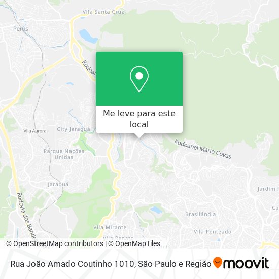 Rua João Amado Coutinho 1010 mapa