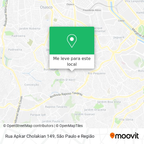 Rua Apkar Cholakian 149 mapa