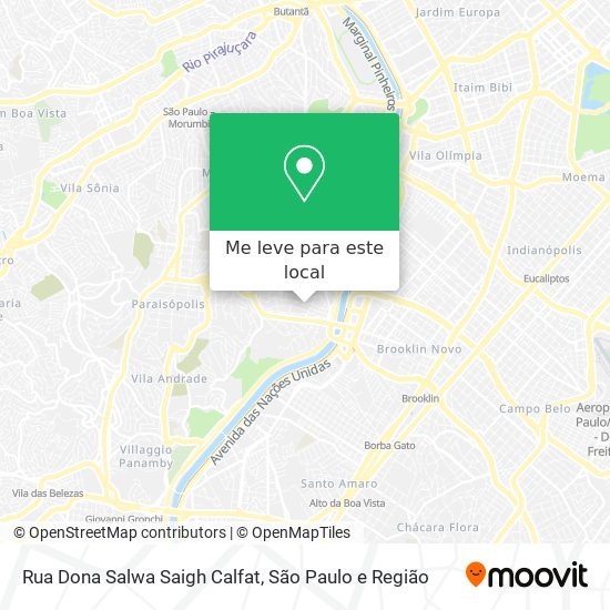 Rua Dona Salwa Saigh Calfat mapa