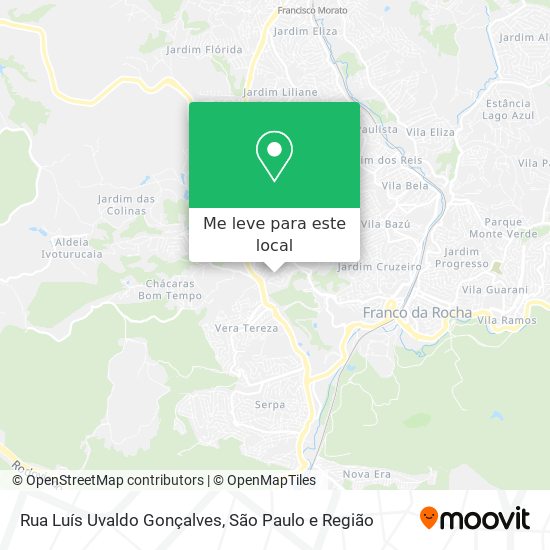 Rua Luís Uvaldo Gonçalves mapa