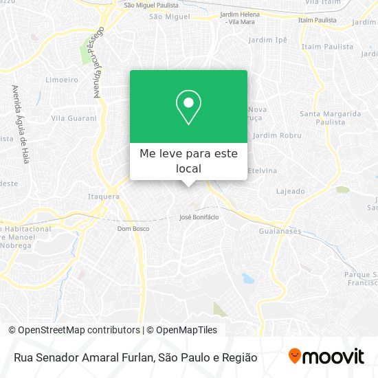 Rua Senador Amaral Furlan mapa