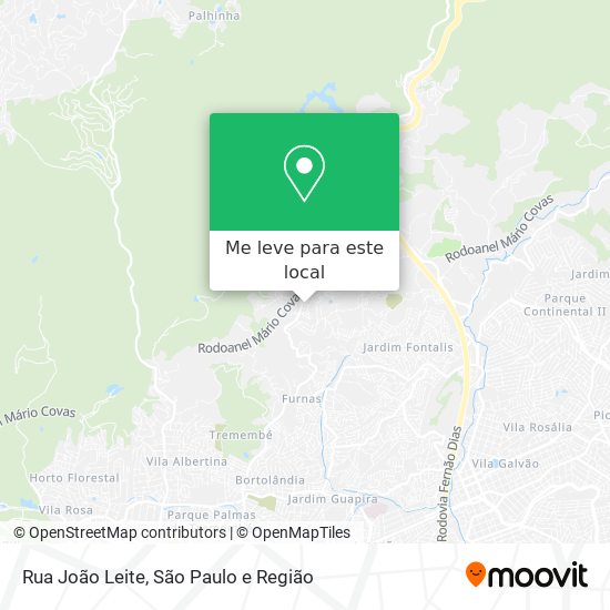 Rua João Leite mapa