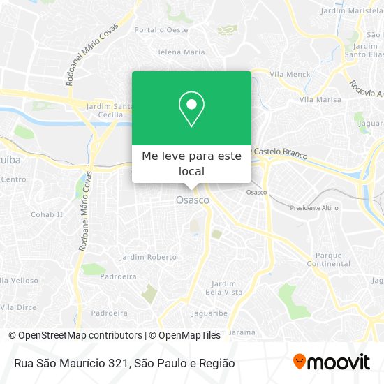 Rua São Maurício 321 mapa