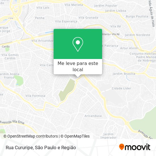 Rua Cururipe mapa