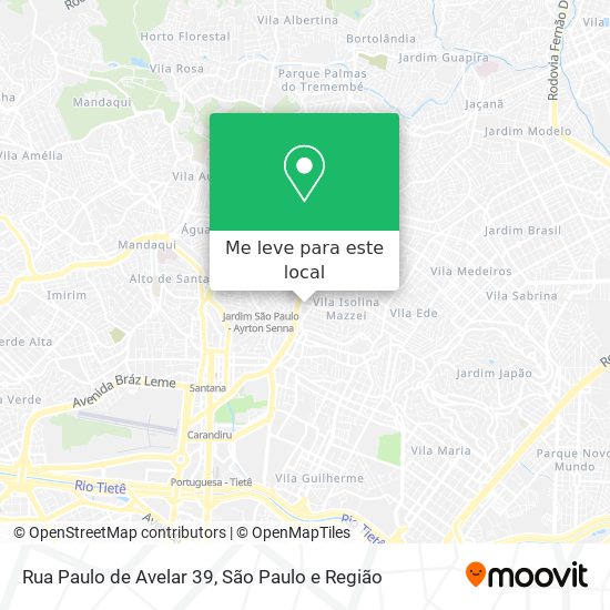 Rua Paulo de Avelar 39 mapa