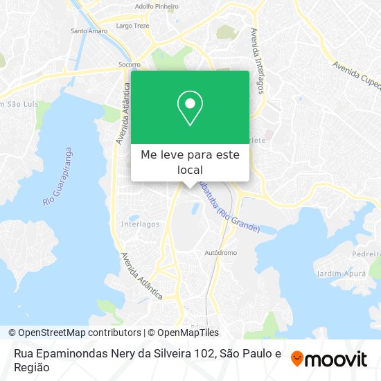 Rua Epaminondas Nery da Silveira 102 mapa