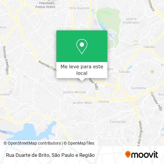 Rua Duarte de Brito mapa