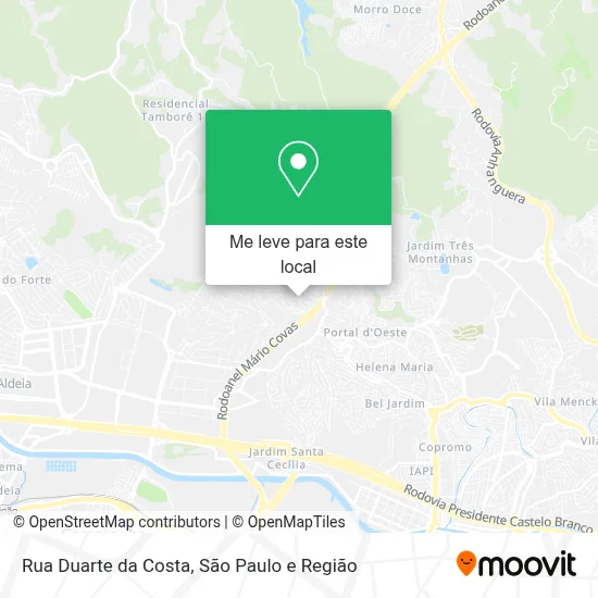 Rua Duarte da Costa mapa