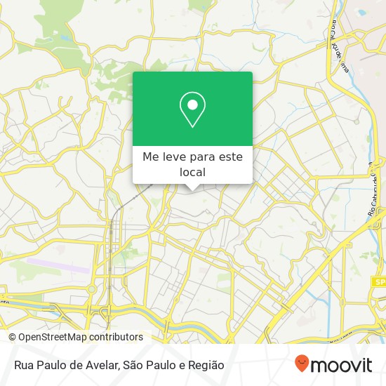 Rua Paulo de Avelar mapa