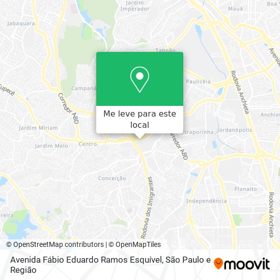 Avenida Fábio Eduardo Ramos Esquível mapa
