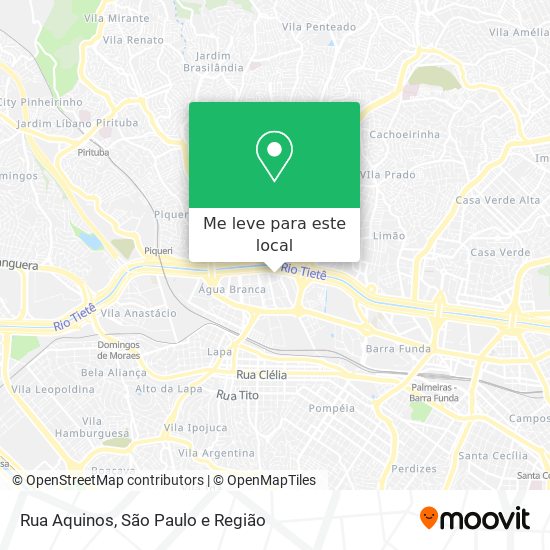 Rua Aquinos mapa