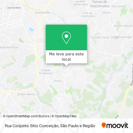 Rua Conjunto Sítio Conceição mapa