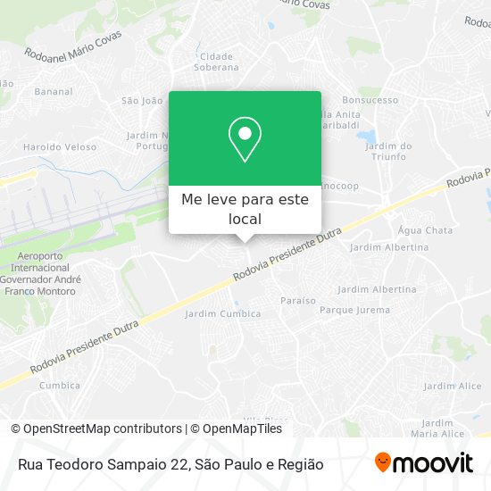 Rua Teodoro Sampaio 22 mapa