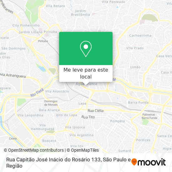 Rua Capitão José Inácio do Rosário 133 mapa