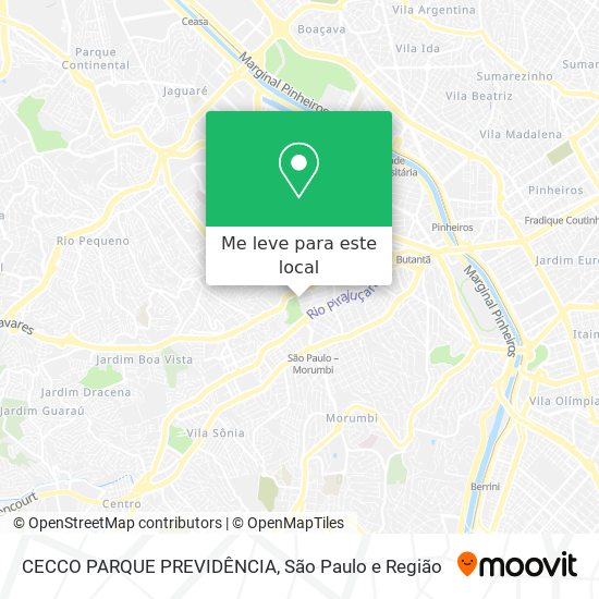 CECCO PARQUE PREVIDÊNCIA mapa