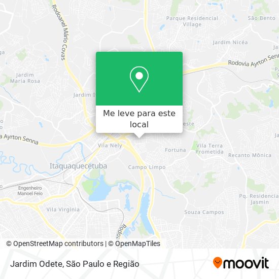 Jardim Odete mapa