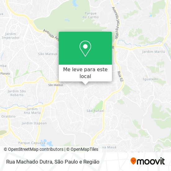 Rua Machado Dutra mapa