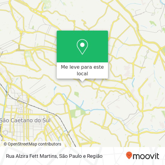 Rua Alzira Fett Martins mapa