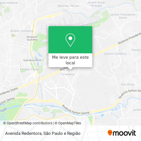 Avenida Redentora mapa
