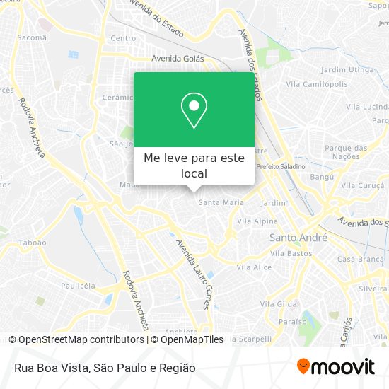 Rua Boa Vista mapa