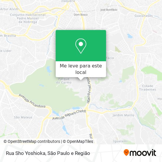 Rua Sho Yoshioka mapa