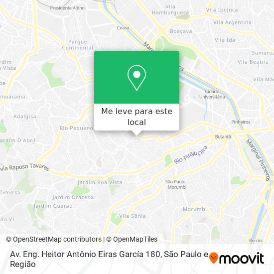 Av. Eng. Heitor Antônio Eiras García 180 mapa