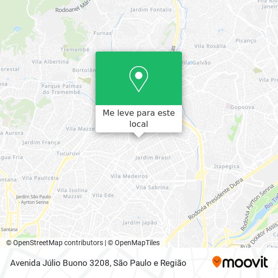 Avenida Júlio Buono 3208 mapa