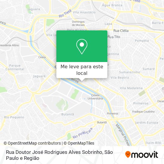 Rua Doutor José Rodrigues Alves Sobrinho mapa