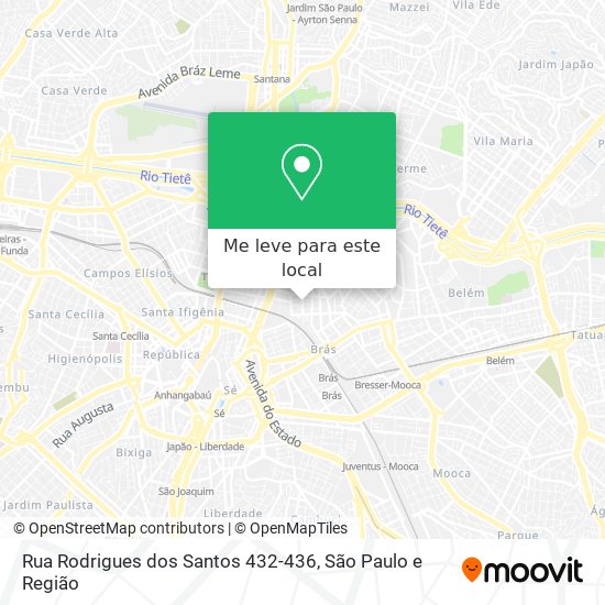 Rua Rodrigues dos Santos 432-436 mapa