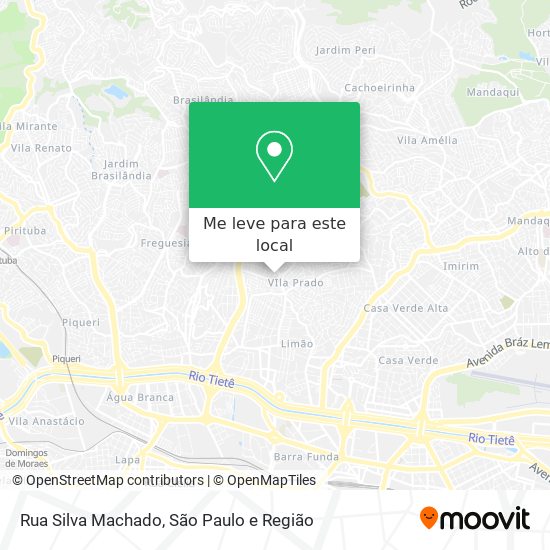 Rua Silva Machado mapa