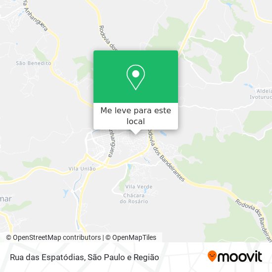 Rua das Espatódias mapa